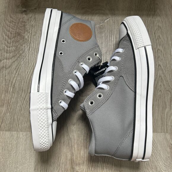 Converse CTAS Malden Street Mid Canvas Mens 11 Gray Shoes Sneakers A09499C NEW - Picture 8 of 10